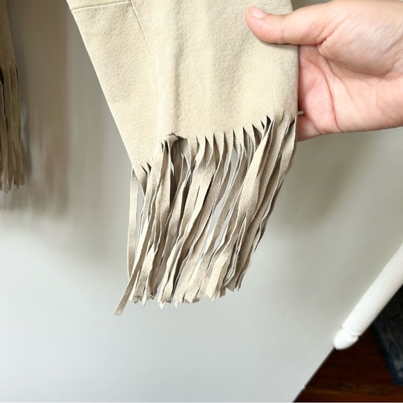 Vintage BB Dakota fringed cropped women’s genuine suede jacket - Picture 2 of 10